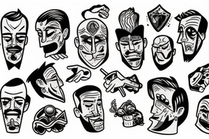 Broken man tattoo idea