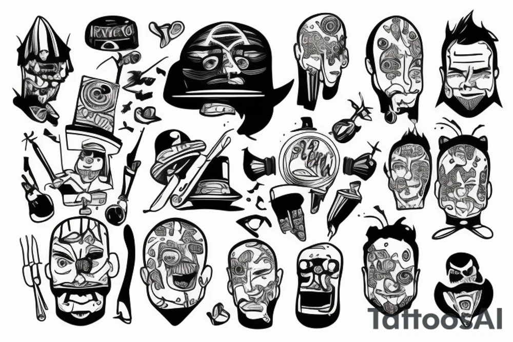 Broken man tattoo idea