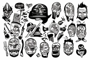 Broken man tattoo idea