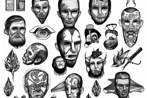 Broken man tattoo idea