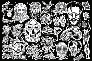 Alexander Shulgin testing LSD tattoo idea