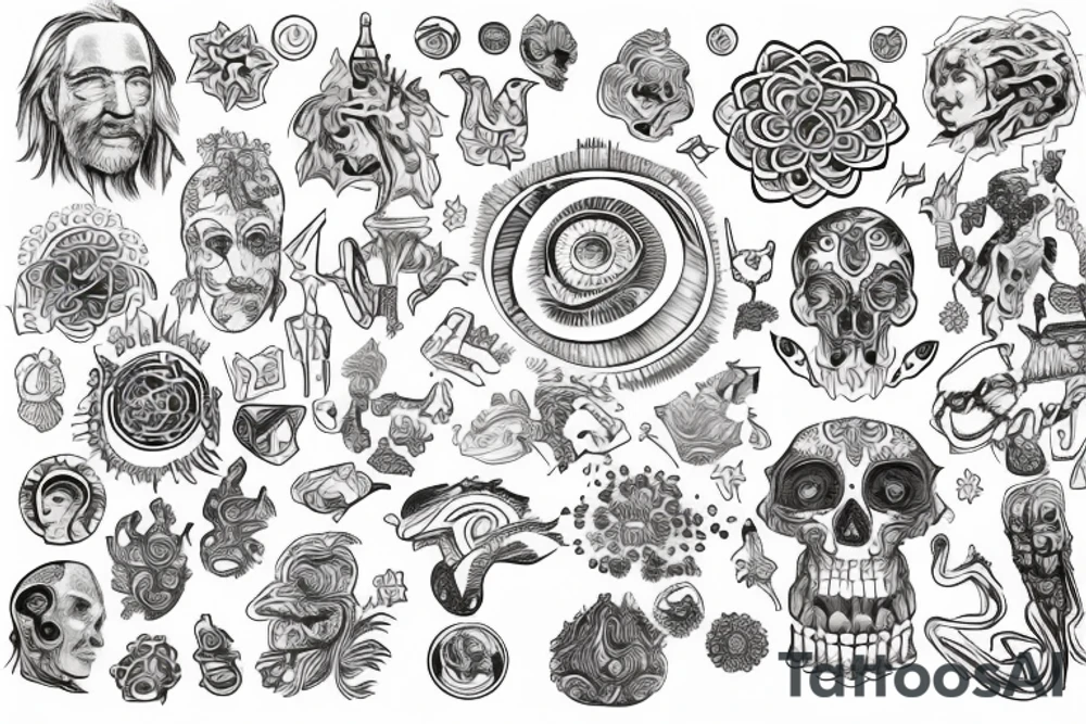 Alexander Shulgin testing LSD tattoo idea