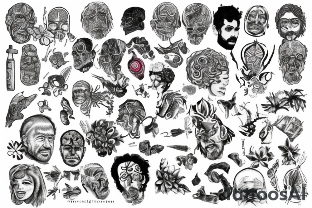 Alexander Shulgin testing LSD tattoo idea