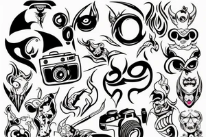 Devil with camera tattoo idea