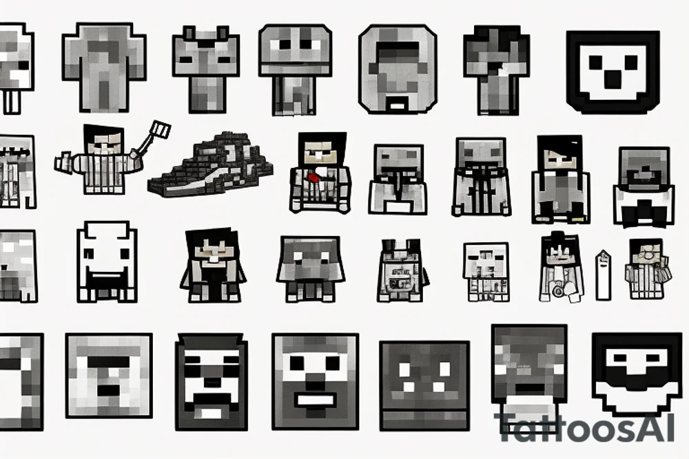 Minecraft tattoo idea
