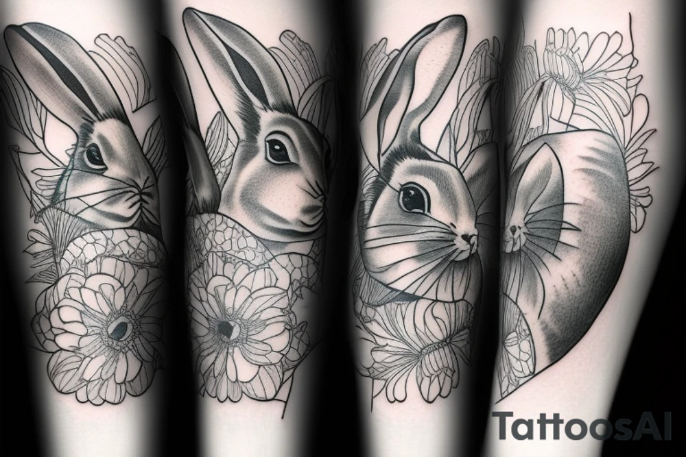 bunny tattoo idea