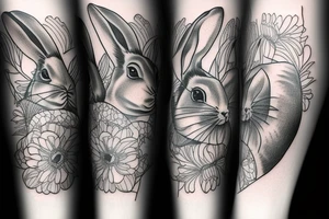 bunny tattoo idea