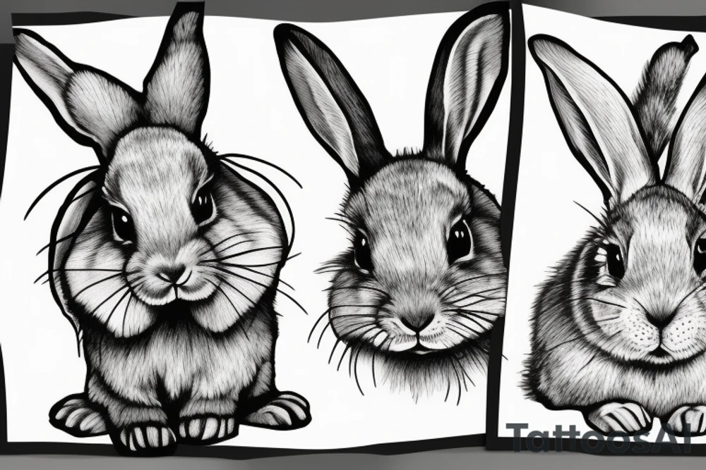 bunny tattoo idea