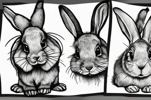 bunny tattoo idea