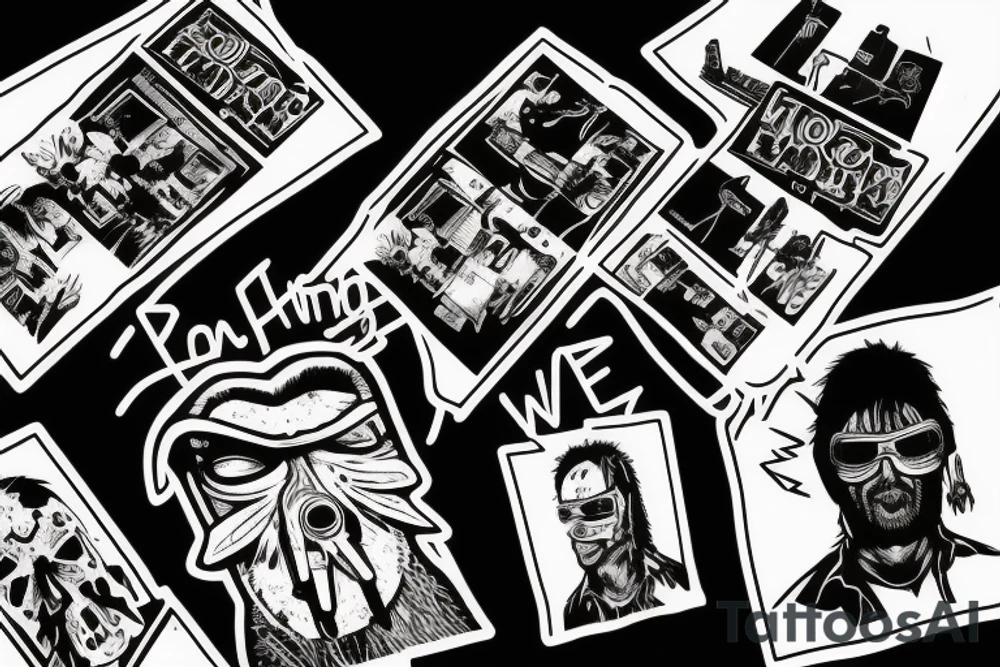 hotline Miami 3 person tattoo idea