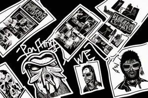 hotline Miami 3 person tattoo idea