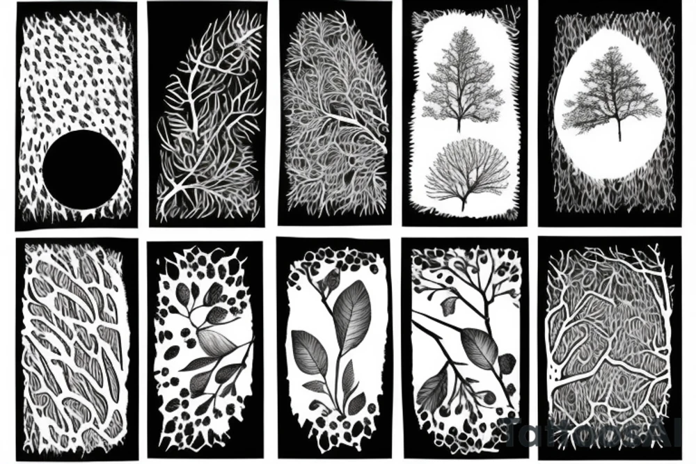 Nature forest tattoo idea
