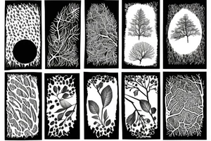 Nature forest tattoo idea