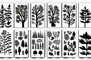 Nature forest tattoo idea