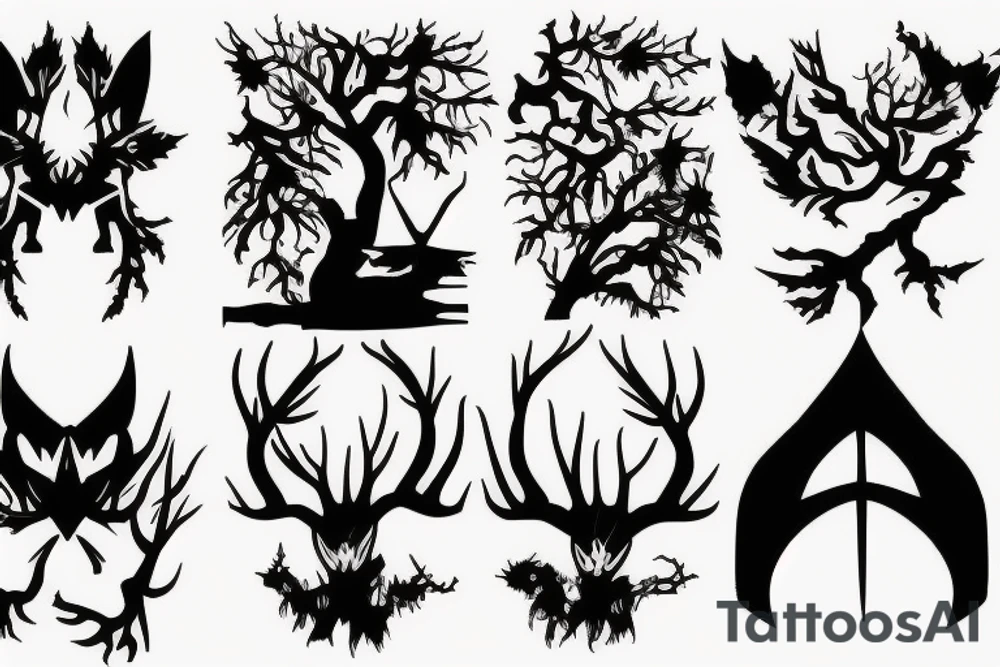 Nature forest dota tattoo idea
