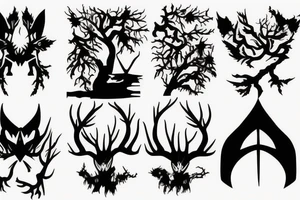 Nature forest dota tattoo idea