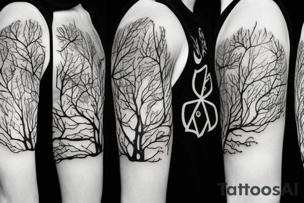 Nature forest dota tattoo idea