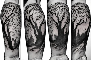 Nature forest dota tattoo idea