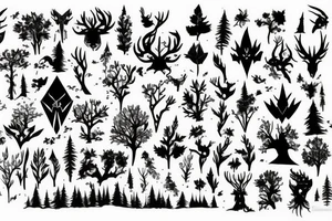 Nature forest dota tattoo idea