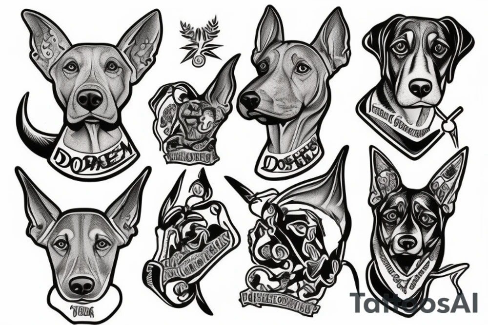 Dobermans tattoo idea
