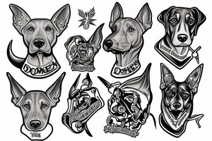 Dobermans tattoo idea