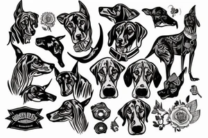 Dobermans tattoo idea