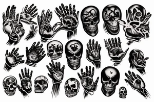 Hand of death tattoo idea