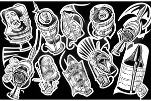 Russian rocket launcher tattoo idea