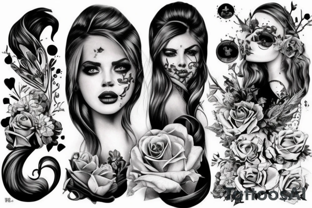 Рунический оберег агисхильям с двумя топорами tattoo idea