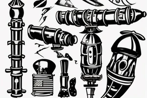 Russia, rocket launcher, war tattoo idea