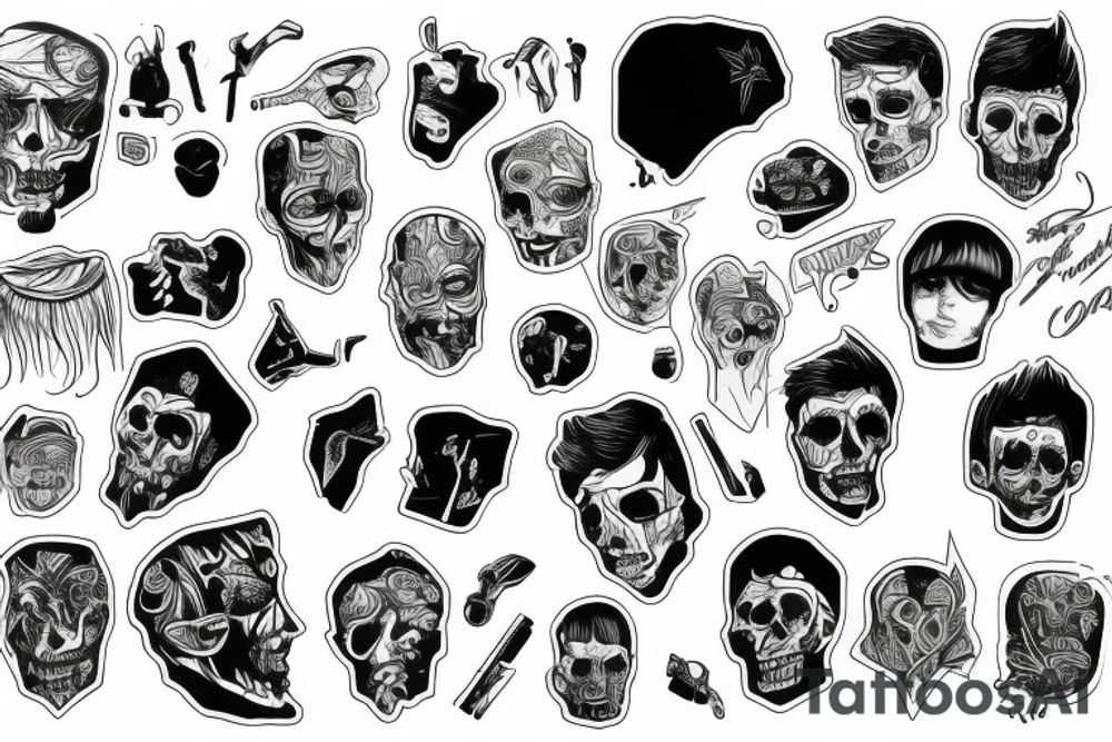 Boy dead inside tattoo idea