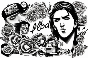Boy dead inside tattoo idea