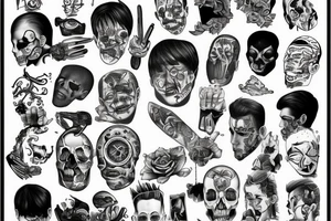 Boy dead inside tattoo idea