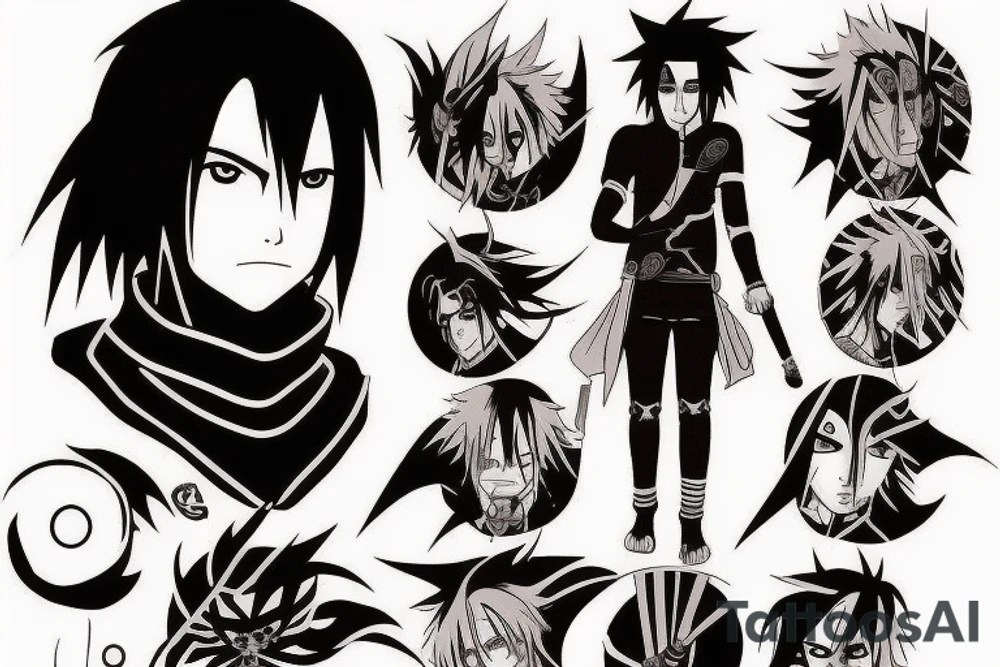 Sasuke uchiha sharingan tattoo idea