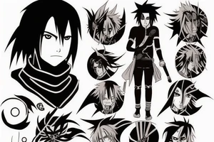Sasuke uchiha sharingan tattoo idea