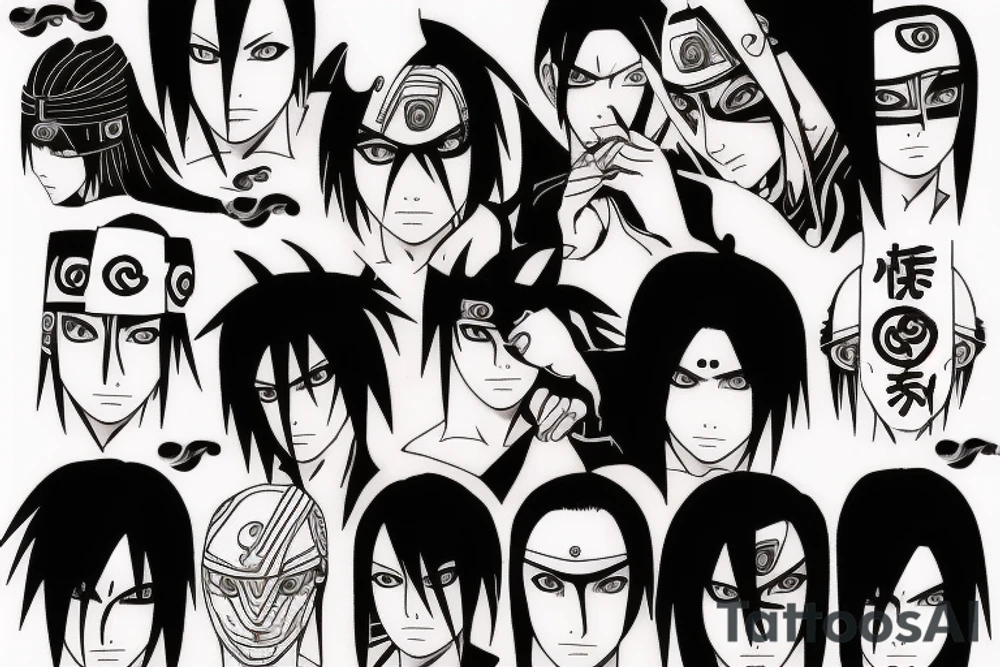 Sasuke uchiha sharingan tattoo idea