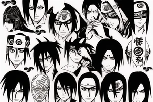 Sasuke uchiha sharingan tattoo idea