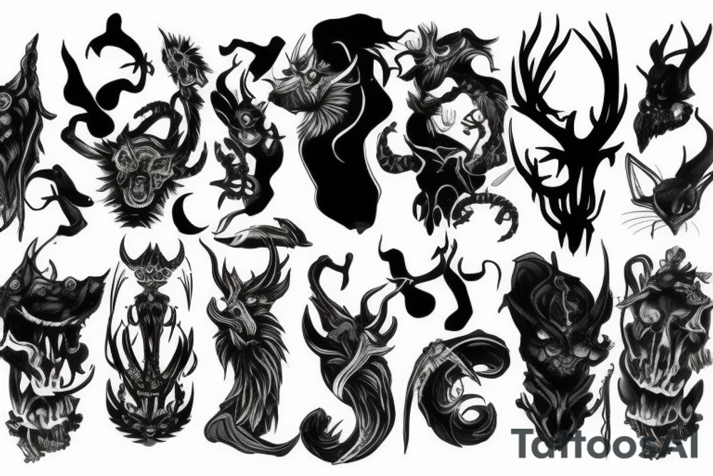 Shadow fiend tattoo idea