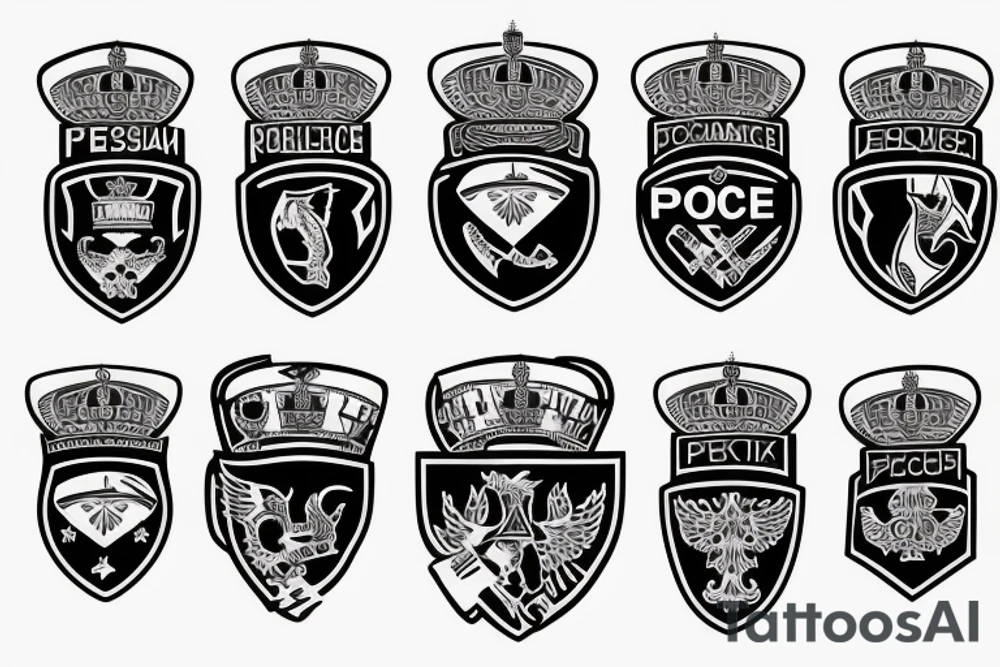 Russian police force logo tattoo idea