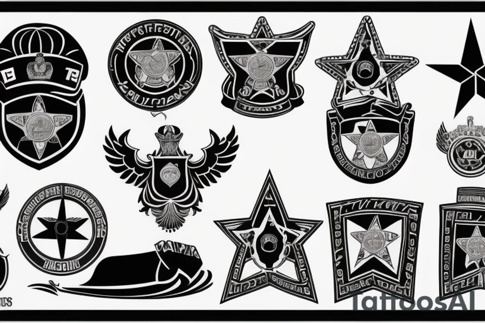 Russian police force logo tattoo idea