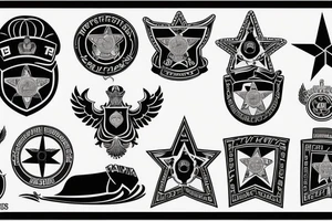 Russian police force logo tattoo idea