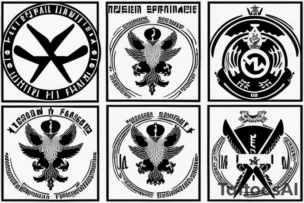 Russian special landing force logo tattoo idea
