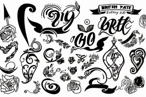 birth date tattoo idea