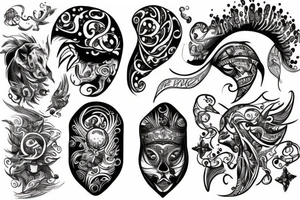 black sea tattoo idea