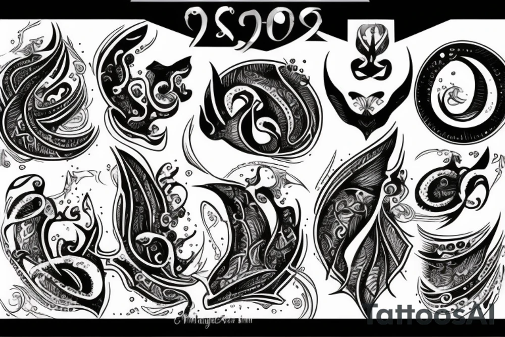 black sea tattoo idea