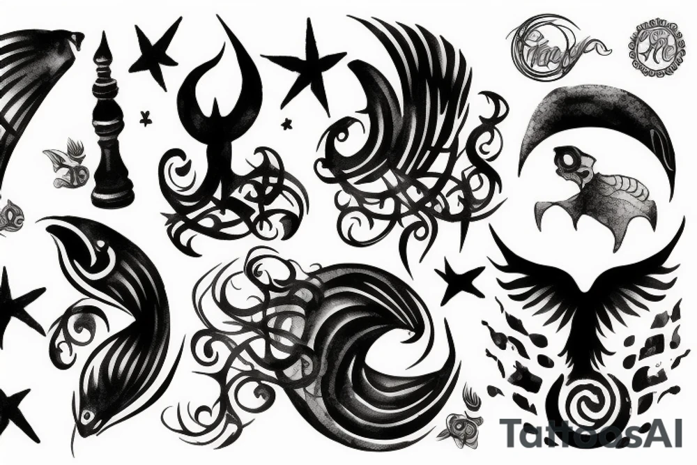 black sea tattoo idea