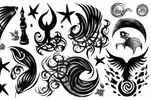 black sea tattoo idea