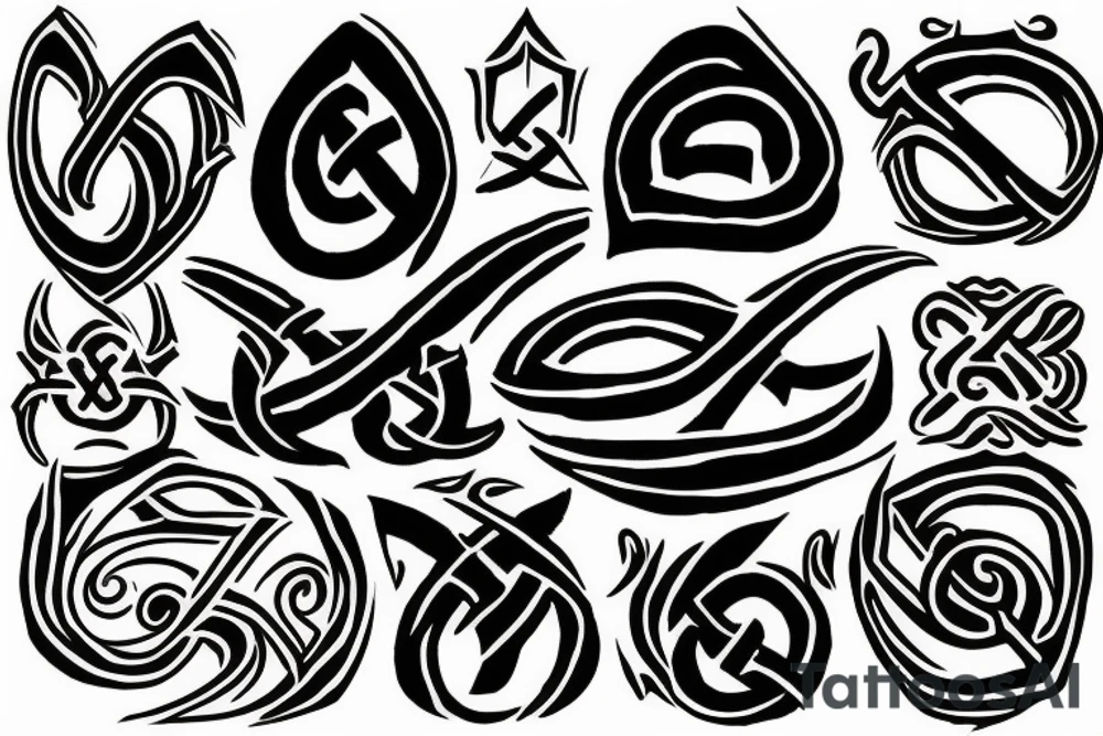 Rune symbol on hand tattoo idea