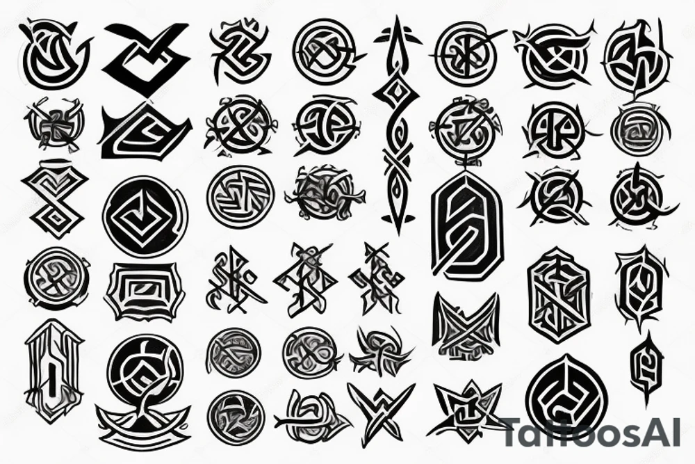 Rune symbol tattoo idea