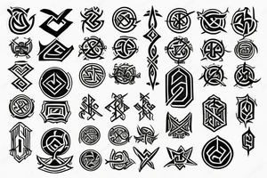 Rune symbol tattoo idea